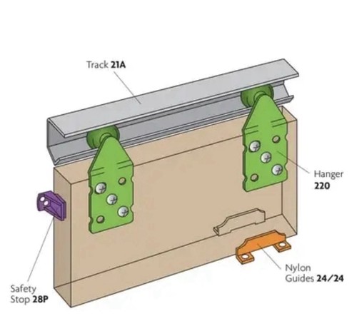 Sliding door complete track - sliding,