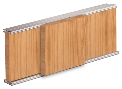 Wardrobe sliding door track - door,