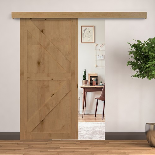 Sliding barn door kit - door, hardware